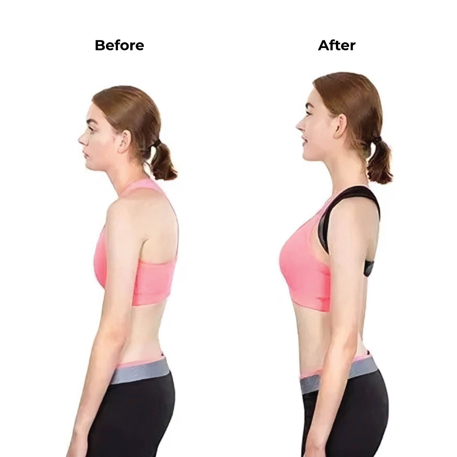 Posture Corrector Shoulder Support Belt Bad Back Brace Lumbar for Men & Women