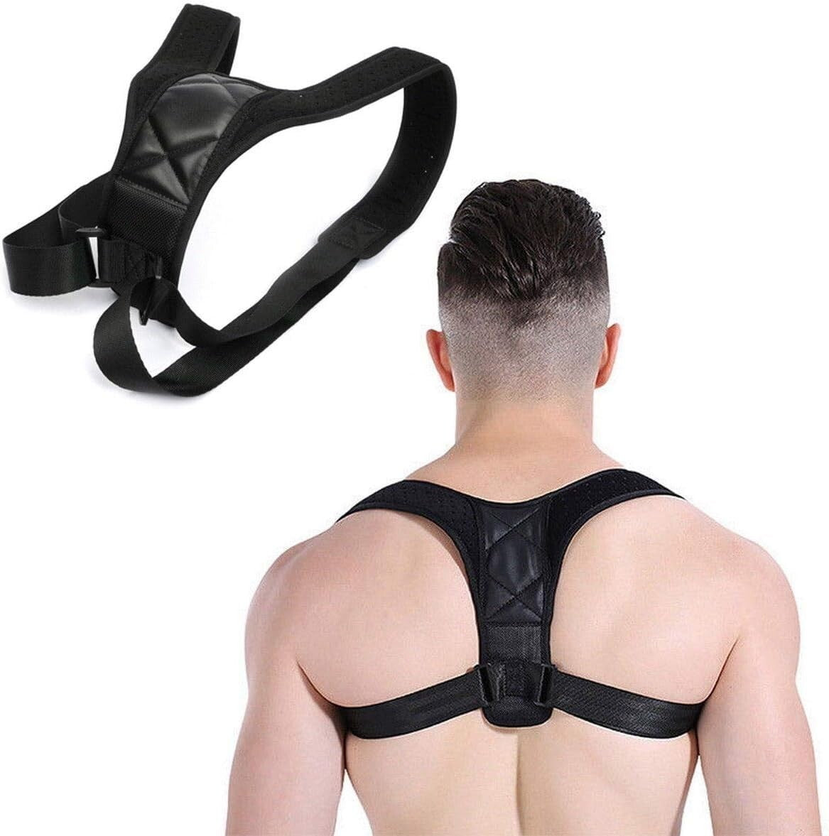 Posture Corrector Shoulder Support Belt Bad Back Brace Lumbar for Men & Women